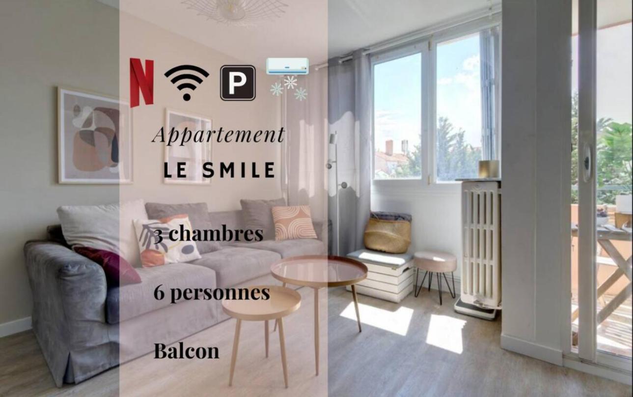 Le Smile - 3 Bedrooms - 8Pers - Parking - Centre Gare Montpellier Ngoại thất bức ảnh